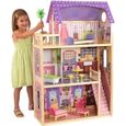 KIDKRAFT - Maison de poupées Kayla en bois + 11 pièces - Rose-1