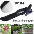 10x3M filet Anti-oiseaux Protection PR vigne Mesh Noir protège légume plant fruit-1