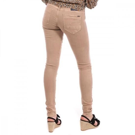 Jean skinny 2025 beige femme