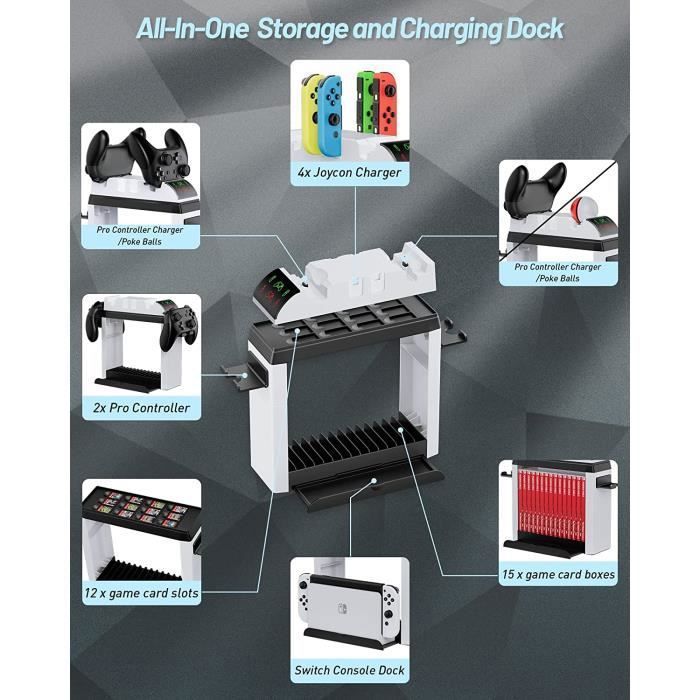 Station De Charge 3 Baies Pour Batteries DJI Osmo 360 – Charge Rapide, Compacte Et Super Pratique