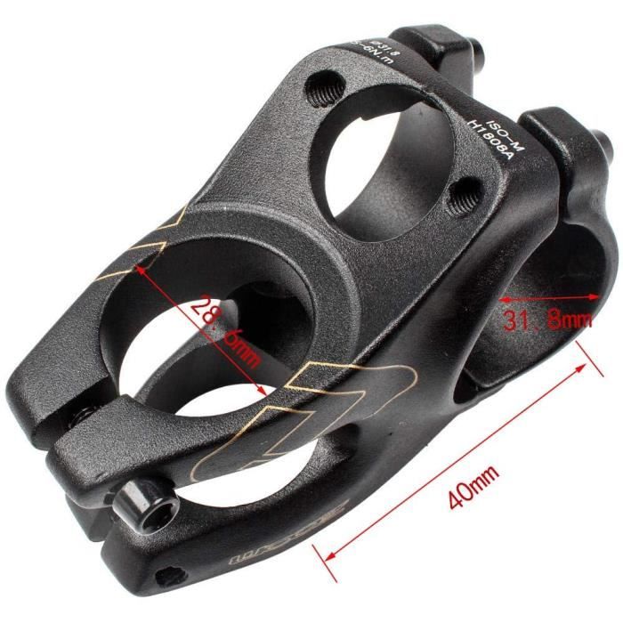 Potence De Vélo BMX Courte - Aluminium - 22,2 Mm - Argent