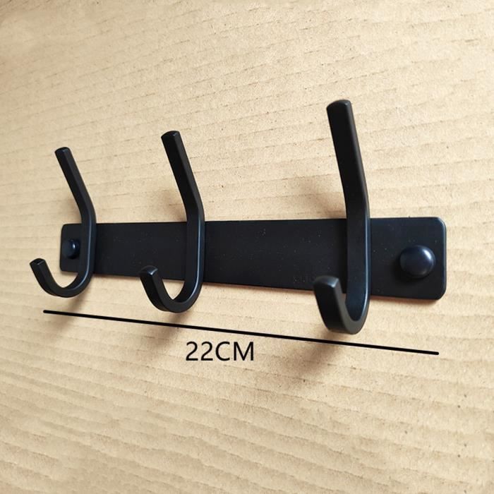 2 Porte-Manteaux Muraux Crochets Noirs Pzihao - Modèle FYGJ-2502 - Neufs Avec Étiquettes