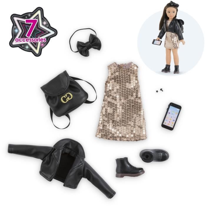 Corolle Girls - Dressing Combinaison Licorne, 7 Accessoires, pour Corolle Girls - Dressing Combinaison Licorne, 7 Accessoires, pour