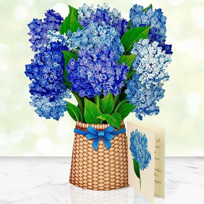 ENVELOPPE,C--cartes Pop Up En Papier, 1 Pièce, Bouquet De Fleurs 3D, Cartes De Vœux'anniversaire