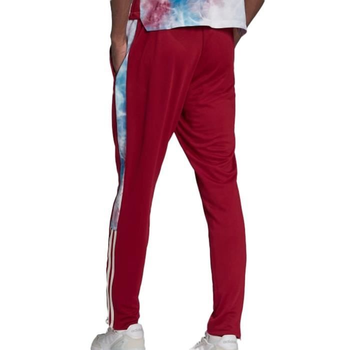 Jogging Homme Adidas Tiro Bordeaux Bandes multicolores