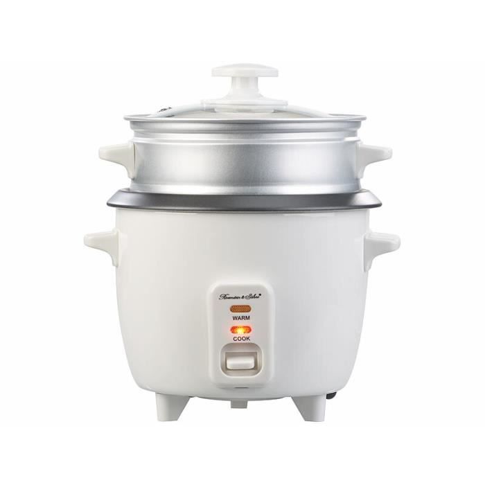 Mini cuiseur à riz avec panier vapeur et mode maintien au chaud, 0,5 L, 350  W - Cdiscount Electroménager