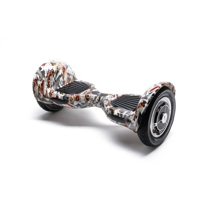 Hoverboard Smart Balance Premium Brand OffROad Tattoo Roues 10 pouces Bluetooth batterie Samsung Cell Cdiscount Sport