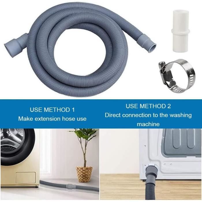 Kit De 5 Tuyaux De Vidange Pour Machine à Laver – Rallonge Universelle En PP