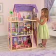 KIDKRAFT - Maison de poupées Kayla en bois + 11 pièces - Rose-2