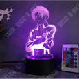 TD® 3D Illusion Lampe Led Veilleuse Anime Attaque Sur Titan Capitaine Levi Ackerman Figure Lampe 7 Couleurs Tactile Lampe de-2