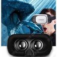TD® Casque de réalité virtuelle noir blanc bleu 3d lunette casque intelligent téléphone, Bluetooth jeu télécommande contrôleur-2