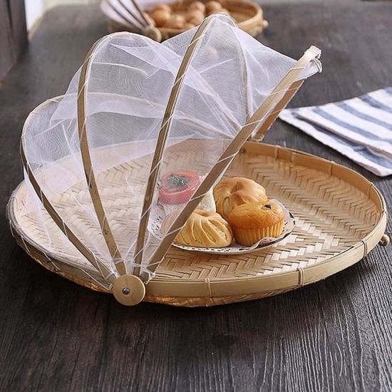 Lot de 3 paniers de rangement en bambou tressé Compactor - Mr Scandinave