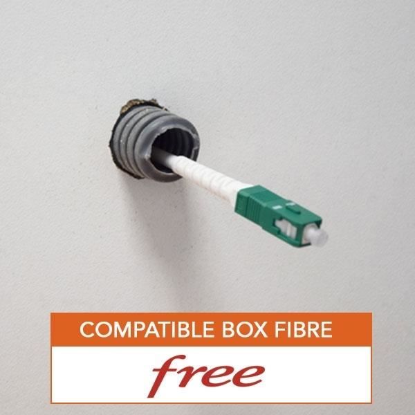 Câble Fibre Optique renforcé Freebox (4 mm) - Installation intérieure et  extérieure 20m - Jarretière Optique - Cdiscount Informatique