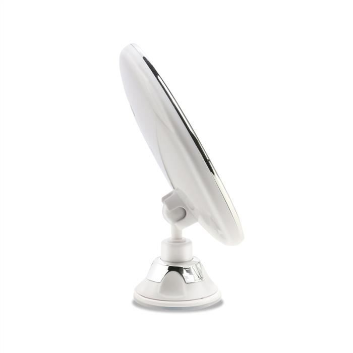 Miroir Grossissant Lumineux 30x Avec LED - Rechargeable, 3 Ventouses - Idéal Maquillage & Soins