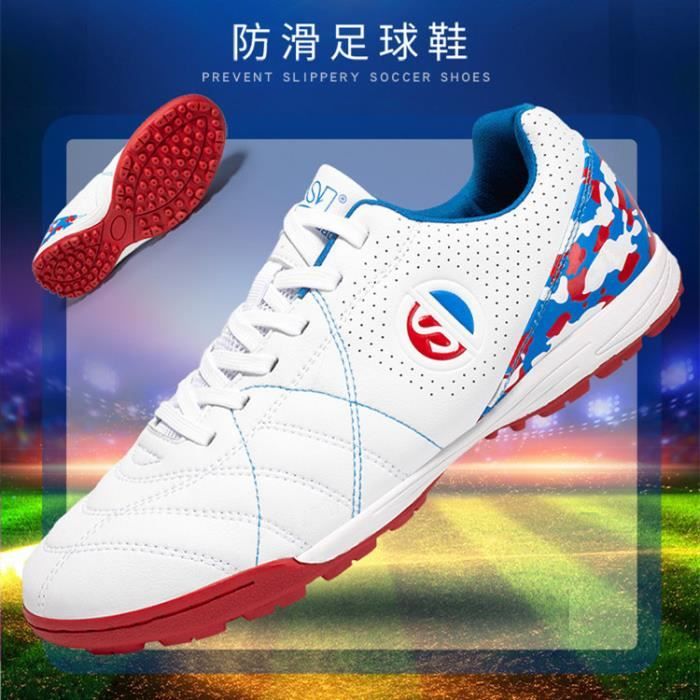 AY™ Chaussures de football antidérapantes et respirantes pour enfants,  baskets de football à pointes cassées TF - rouge - Cdiscount Sport