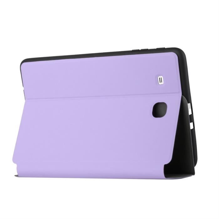 Samsung Galaxy Tab E 9.6 SM-T560 Coque,Tablette Folio Stand Case Cover  Housse étui de Protection avec Carte de Slot,Violet clair