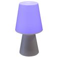 Lampe Extérieur LED Tactile RGB 23cm - SILUMEN - Blanc - Contemporain - Design-3