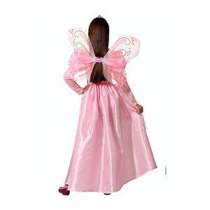 Robe Princesse Fille Avec Accessoires – Déguisement Raiponce Complet Avec Couronne, Baguette Magique, Gants Et Bijoux – Idéal Pour Carnaval, Halloween, Noël Ou Anniversaire – Taille 120 Cm