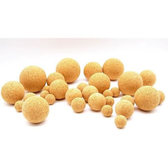 Bouchon de vin en boule de liège en bois 8 pièces, bouchon de boule de liège pour le remplacement de la bouteille de Carafe de décanteur de vin, 2.4 pouces/6.1 Cm | Rakuten