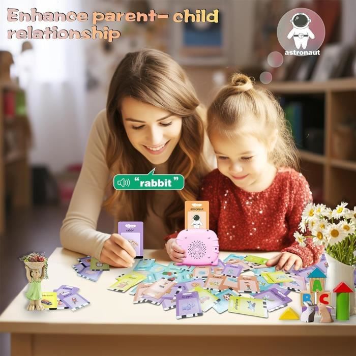 Cartes Flash Parlantes Tout-Petits 1 An-6 Ans Jeux Montessori Cartes  Éducatives Enfant,112 Feuilles Jouets Éducatifs d'apprentissage - Cdiscount  Jeux - Jouets