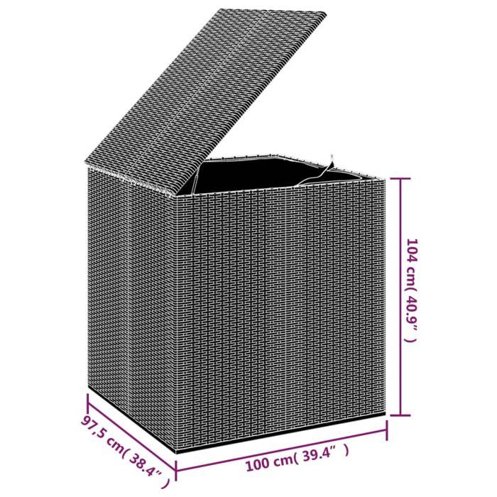 Coffre De Jardin Outsunny 155L En Bois Naturel Avec Couvercle Métal - Rangement étanche Pour Balcon Et Terrasse