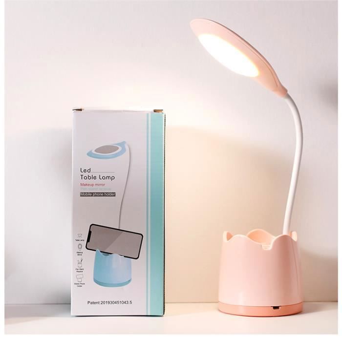 Lampe De Bureau Enfant SONVIEE Avec Projecteur étoiles - LED Sans Fil, 3 Modes, Porte-stylo