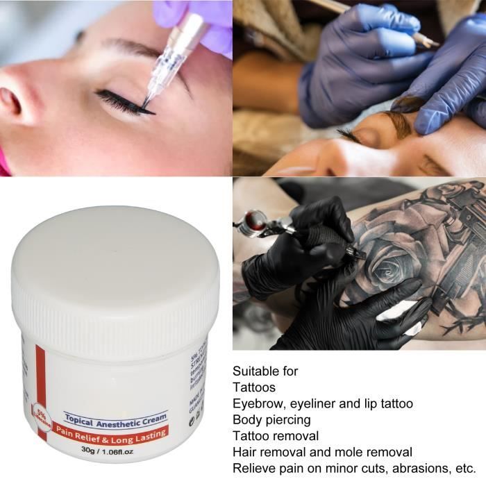 Tatouage crème anesthésiante soulagement de la douleur professionnel Microblading corps Piercing