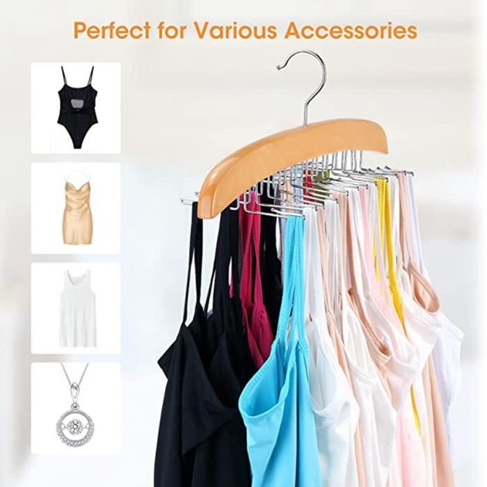 Cintre Pantalon Gain De Place, 3PCS Cintres Pliables, Support Pour Armoire, Crochet Rotatif 360°, Porte-Pantalons En Acier Inoxydable Pour Jeans, Jupes, Écharpes, Cravates, Serviettes, Blanc