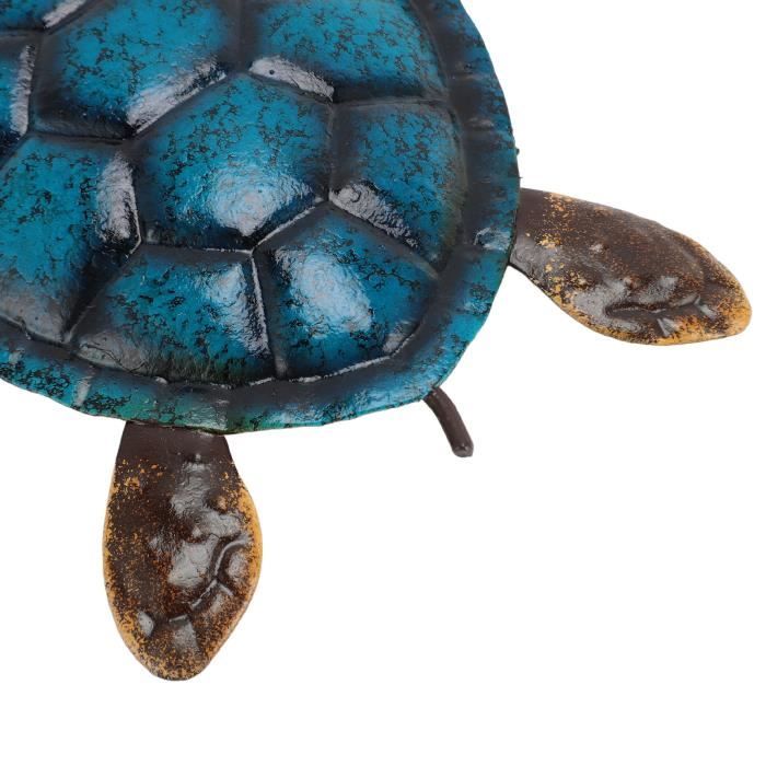 Décoration murale tortue en métal - Sculpture suspendue - Pour jardin - Pour piscine - Pour