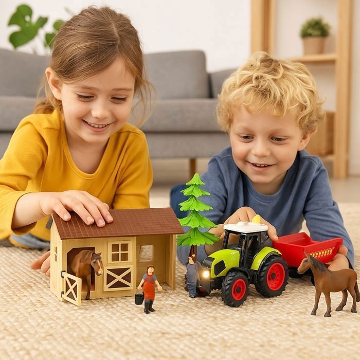 Coffret de Figurines Poules - Ferme Jouet et Grange de 3 Pieces avec Figurine Coffret de Figurines Poules - Ferme Jouet et Grange de 3 Pieces avec Figurine