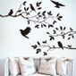 Noir Oiseau Branche D Arbre Monstre Papier Stickers Muraux Amovibles Vintage Cuisine Wall Sticker Decoration Mc16718 Achat Vente Stickers Cdiscount
