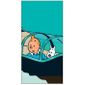 Serviette De Plage Tintin Le Sous Marin Requin 100 Coton 80x160cm