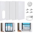 4PCS Kit Calfeutrage Climatiseur Mobile 10CM, 130150mm Universel Kit Fenêtre Climatiseur Mobile, Kit Joint de Fenêtre TUYAU