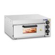 Four à pizza électrique - Royal Catering - RCPO-2000-1PE - Argile réfractaire - Minuterie 120 min-0