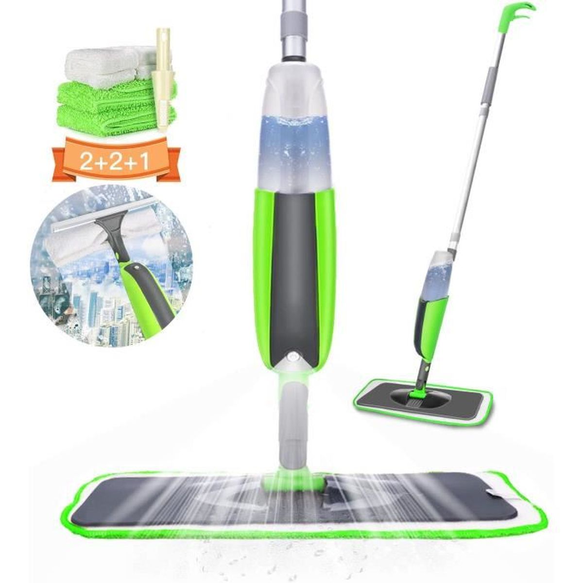 Balais Vaporisateur, Balai Lave Sol Avec Vaporisateur, Microfibre Balais Vaporisateur, Balai Lave Sol Avec Vaporisateur, Microfibre
