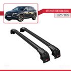 APLINE Compatible avec Hyundai Tucson 4 (NX4) 2022-2025 ACE-2 Barres de Toit Railing Porte-Bagages de Voiture NOIR Alu 2 Barres