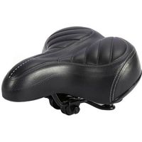 DBA Siège de selle large et confortable pour de gel de bicyclette de vélo de vélo pour le noir sportif