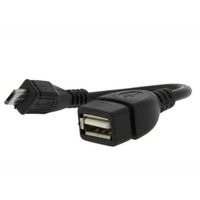 Câble OTG. Adaptateur micro USB pour clé USB et 3G.