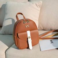 Mini sac à dos de luxe en cuir PU pour femmes Kawaii mignon et gracieux petits sacs d'école pour filles nœud papillon L4KD3