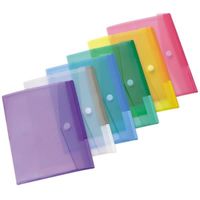 12 Enveloppes A4 à scratch, couleurs assorties (bleu, jaune, vert, rose, violet, transparent) - Color Collection - TARIFOLD