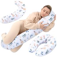 Oreiller d'allaitement xxl oreiller dormeur latéral - Coton Oreiller de grossesse, de positionnement  adultes Des ballons