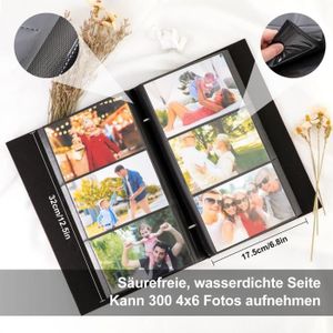 BELSVOR Album Photo 10x15 CM 300 Pochettes, Albums Photos 100