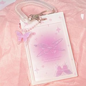 CARTE A COLLECTIONNER Pink Butterfly Kpop Photocard Holder, Photo Card H