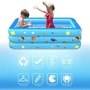 180cm 130cm 160cm Yummyfood Piscine Gonflable Grande Epaisse Pataugeoire Gonflable Baignoire Gonflable Jouets Aquatiques Pour Bebe Enfant Adulte 210cm Jeux D Eau Et De Plage Piscines Et Bassins Pour Enfants