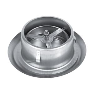 125mm Sortie d/’air Adjustable Ronde Murale Argent/ée Ventilation du plafond r/églable en Acier Inoxydable conduit de ventilation ronde