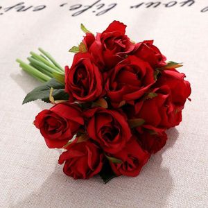 H&D HYALINE & DORA Bouquet de Printemps Fleurs en Cristal Rose Rouge  Figurine Verre Rose Ornement Presse-papiers en[S800] - Cdiscount Maison
