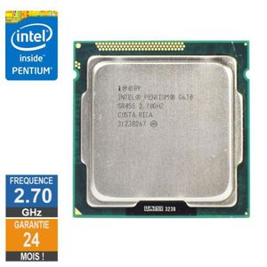 PROCESSEUR Processeur Intel Pentium G630 2.70GHz SR05S FCLGA1