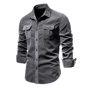 CHEMISE - CHEMISETTE 100% coton hommes chemise affaires décontracté mod