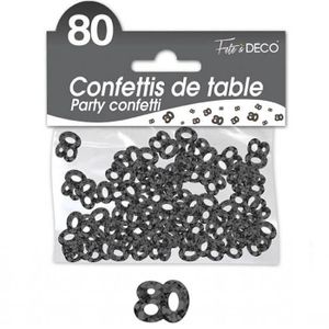 Confettis de table anniversaire 80ans or 10grs (x1) REF/CA08OR