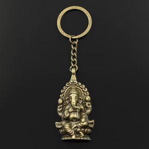 Porte-clé Ganesh couleur bronze 